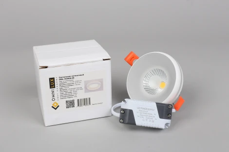 Встраиваемый точечный светильник Omnilux Genova OML-102809-06 (LED, 220V, круглые)