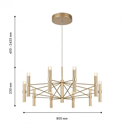 Подвесная люстра Favourite Blick 4759-10P