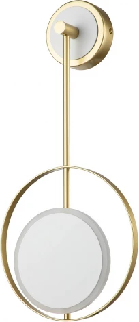 Настенный светильник светодиодный Escada Hypnosis 10206/SG LED White/Gold 7Вт, металл/акрил, белый/золото