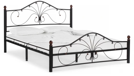 Двуспальная кровать Woodville Мэри 2 160х200 черная 402982