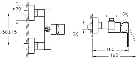 Душевой комплект VitrA A49234EXP