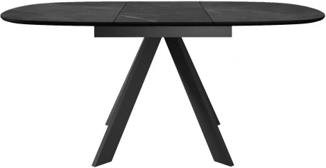 Стол DikLine BK100 Керамика Черный мрамор/подстолье черное/опоры черные арт.00-00072823