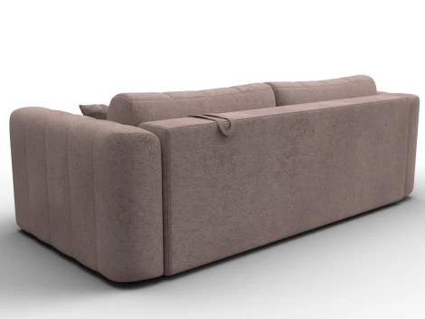 Диван прямой Лига-062 НПБ (ДСП,Фанера,ХДФ/Пластик/Велюр/Бежевый) Лига Диванов 130276