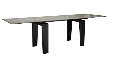 Стол DikLine KP160 керамика SH2340 полуглянец/опоры черные (2 уп) 00-00078028