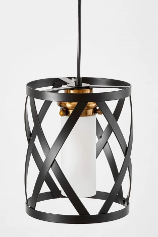 Подвесной светильник Lumina Deco Astila LDP 1242-1 BK+MD (220V, на проводе, круглые)