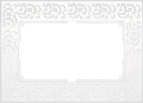 Рамка для двойной розетки (белый) W0082301 (a050807)
