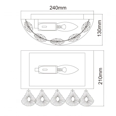Бра MW-Light Жаклин 465026601