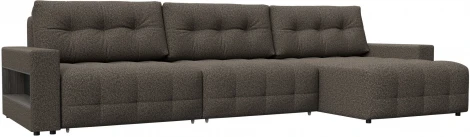 Диван угловой с полками Лига-053 НПБ Лонг Лига Диванов (Велюр) арт.128974