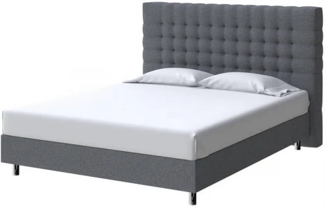 PROxSON Кровать Tallinn Boxspring Standart (Ткань: Рогожка Savana Grey (серый)) 140x200