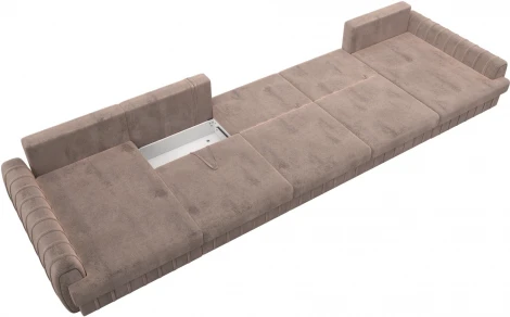 Диван П-образный Лига-057 НПБ МегаЛонг Лига Диванов (Велюр) арт.129362