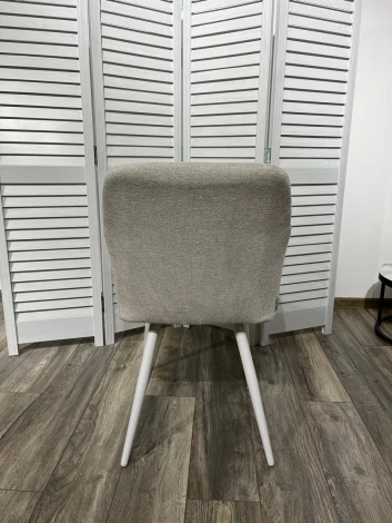 Стул M-City BRANDY WZ2042-18 белая галька/ белый каркас