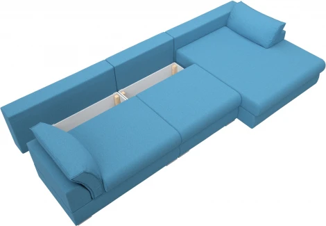 Диван угловой Пекин Long угол правый Лига Диванов (Рогожка) арт.123510