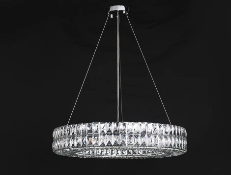 Подвесной светильник хрустальный 10128/S Newport 10120 (220V, на тросе, круглые, кольцо)