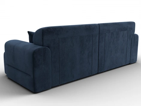 Диван прямой Лига-109 НПБ (ДСП,Фанера,Велюр/Синий) Лига Диванов 136488
