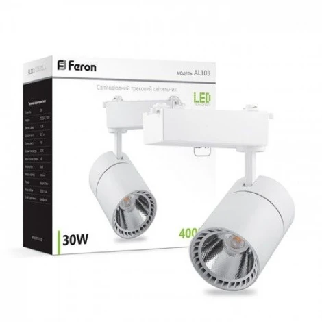 Трековый светильник Feron AL103 29515 (LED, 220V, IP40)