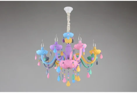 Подвесная люстра Omnilux Cavaglia OML-65803-08 (для детской, 220V, подсвечник, свеча, для девочки)