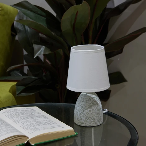 Настольная лампа Uniel UML-B301 E14 LIGHT GREY