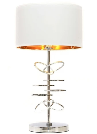 Интерьерная настольная лампа Lumina Deco Milari LDT 5530 CHR+WT