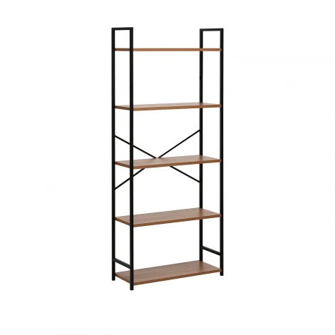 Стеллаж Leset Стилвуд 25 широкий, 5 полок 4687207095471 Металл, Черный