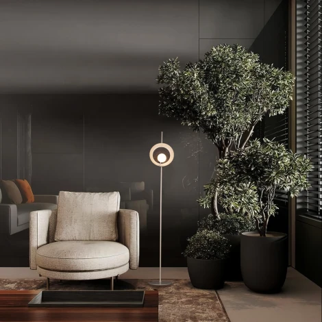 Торшер Loft It Wonders 10237F White (220V, выключатель, шар)