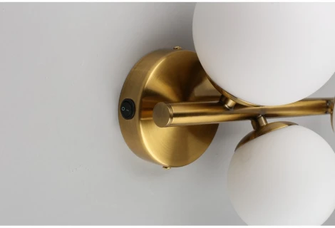 Бра Aployt Letizia APL.314.01.03 (220V, выключатель, шарики)