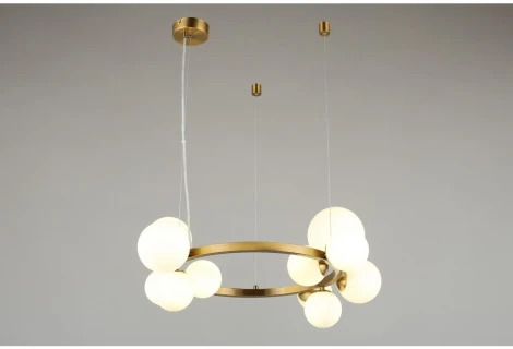 Подвесной светильник Aployt Letizia APL.314.03.11 (220V, на тросе, шарики, кольцо, молекулы)