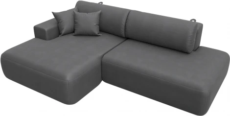 Диван угловой Лига-036 НПБ Модерн левый угол Лига Диванов (Замша) арт.127781L