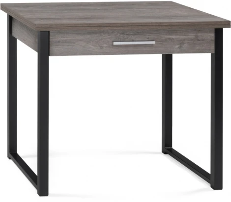 Деревянный стол Woodville Ибби 90(128)х64х77 рошелье / черный матовый 528556