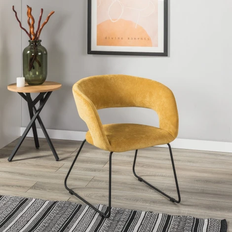 Стул R-Home Hugs желтый/Линк