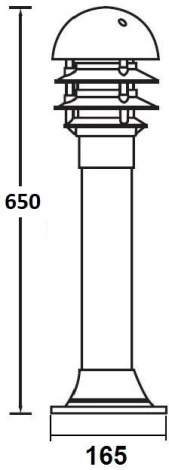 Наземный светильник IP44 Oasis Light BRISBANE 67339-650 Bl (220V)