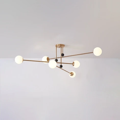 Люстра на штанге Jesi Gold ImperiumLoft Jesi01 (185383-26) (220V, шарики)