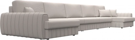 Диван П-образный Лига-057 НПБ МегаЛонг Лига Диванов (Замша) арт.129373