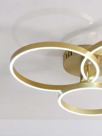 Потолочная люстра светодиодная с пультом Natali Kovaltseva Modern Ii LED LAMPS 81480 кольцо