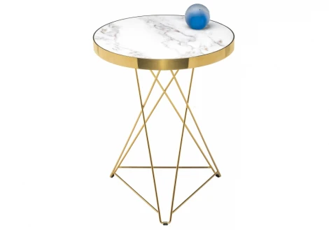 Стол Woodville Milena white / gold 11769