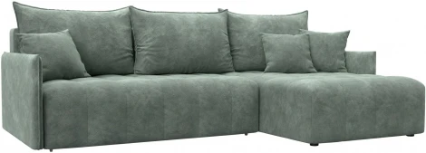 Диван угловой Лига-054 НПБ угол универсальный Лига Диванов (Велюр) арт.129052