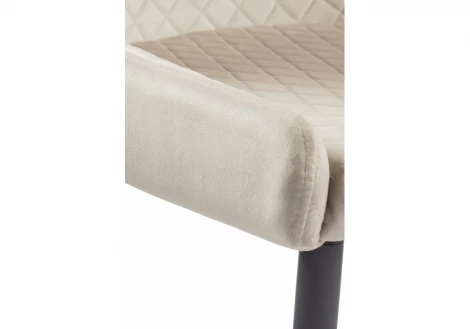 Обеденный стул на металлокаркасе Woodville Teo beige / black 15020