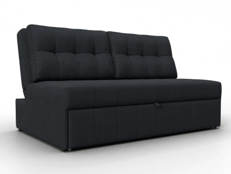 Диван прямой Лига-107 (140) (ЛДСП,Брус,Фанера,Замша/Темно-серый) Лига Диванов 134927