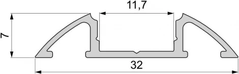 Профиль для светодиодной ленты AM-01-10 970301 Deko-Light