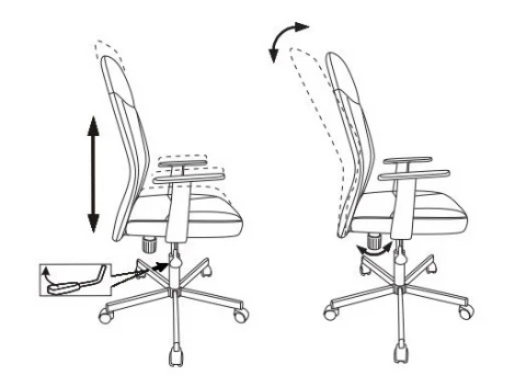 Кресло Бюрократ CH-606 черный текстиль/эко.кожа крестовина металл