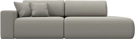 Диван прямой Лига-036 НПБ Модерн подлокотник слева Лига Диванов (Рогожка) арт.124761L