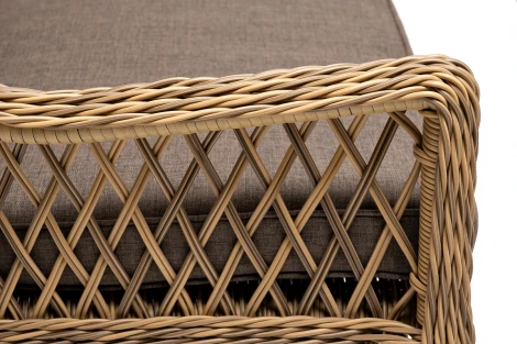 Обеденная группа плетеная на 6 персон, цвет соломенный 4SIS Катания KATS2C4T-6-SET