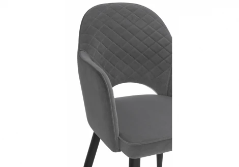Обеденный стул на металлокаркасе Woodville Vener dark gray 11864