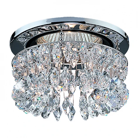 Встраиваемый точечный светильник Novotech Flame2 369271 (12V, хрусталь, подвески)