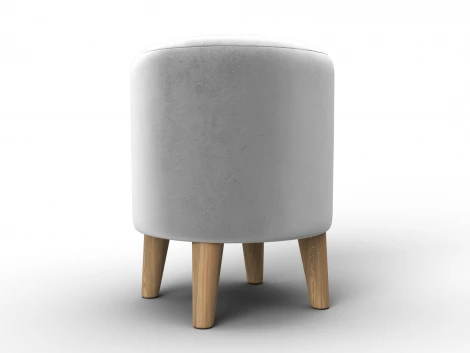 Пуф 002 (ДСП,Фанера/Дерево/Велюр/Молочный) Лига Диванов 132352