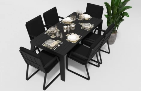 Стол Gardenini Malia (Алюминий/Темно-серый) TMLA.010018.T1