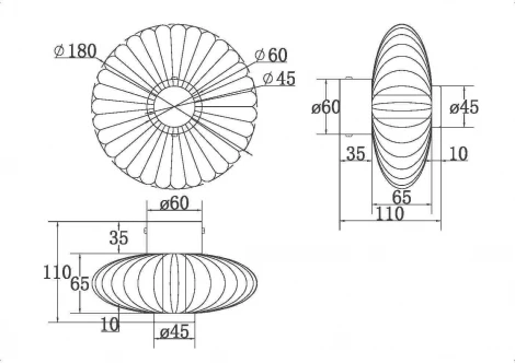 Настенный светильник Amulet MOD555WL-L4CH4K (LED, 220V, круглые)