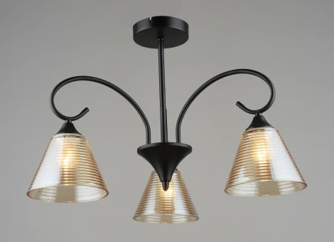 Потолочная люстра на штанге SL8710-3 BK Мелодия Света SL1N 000065861