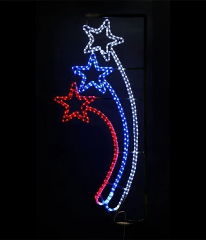 Светодиодная Консоль "Три кометы" 90 x 140 см, Триколор, 220В Laitcom SKL7-220RBW (IP65)