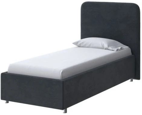 PROxSON Кровать Олаф (Ткань: Велюр Teddy Древесный уголь) 80x190