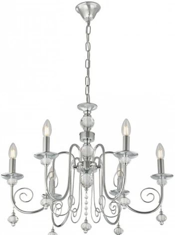 Подвесная люстра Arte Milano AM346109 346109/6 CR (220V, подвески, на цепи, подсвечник, свеча)